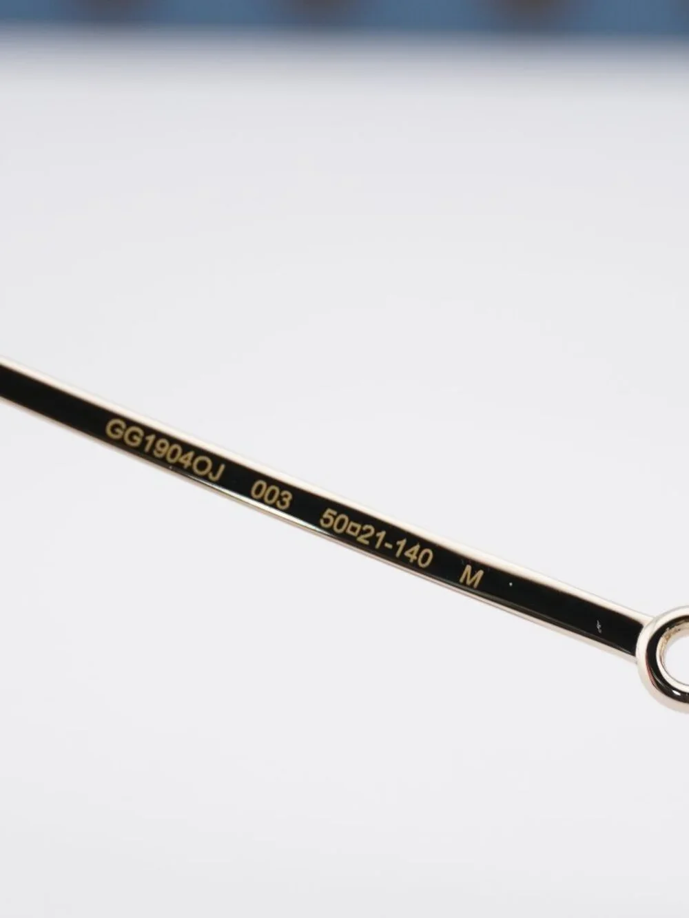 Gucci GG1904OJ 003 Round Eyeglasses 50mm - Yellow / Gold